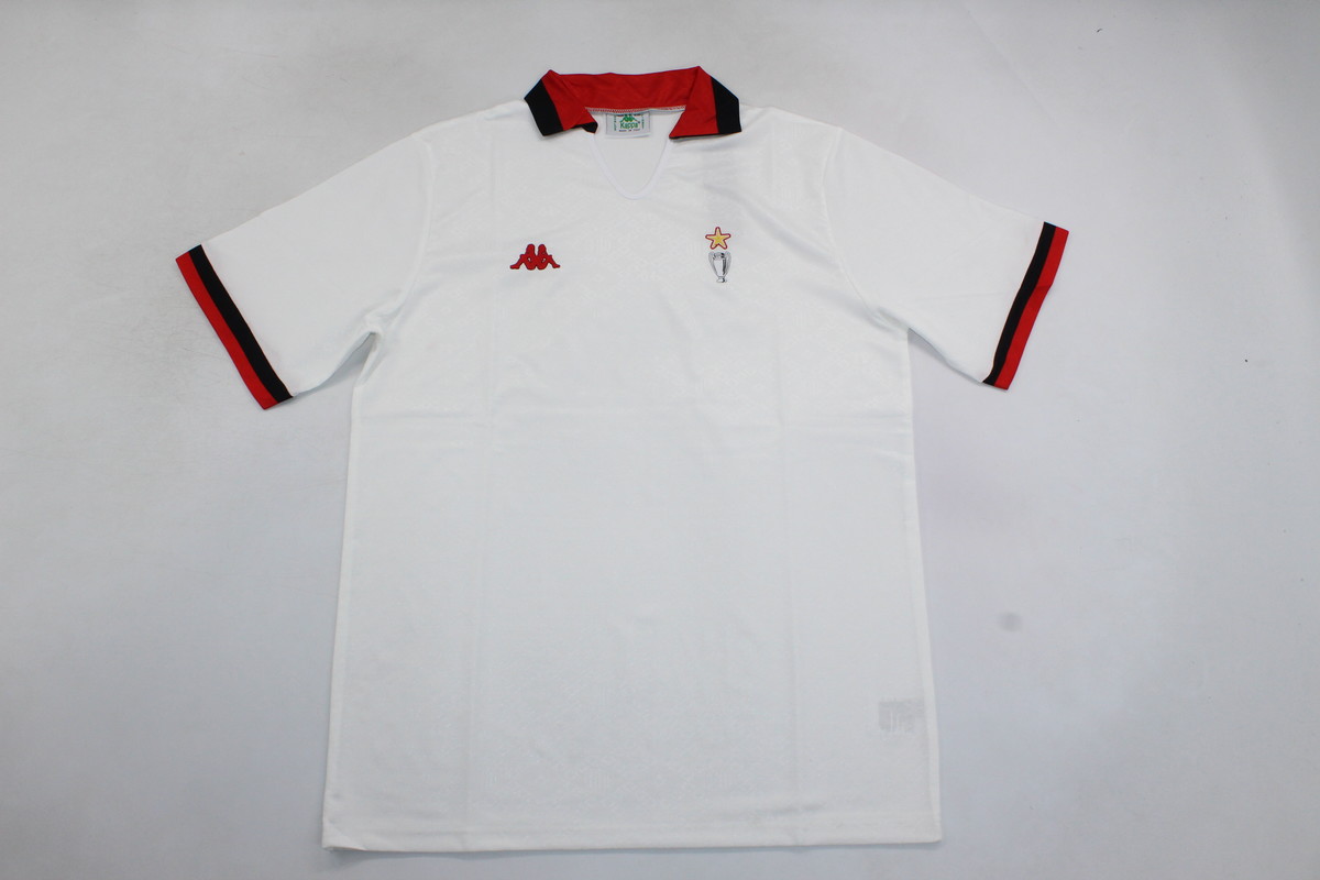 AAA Quality AC Milan 89/90 Away White Soccer Jersey